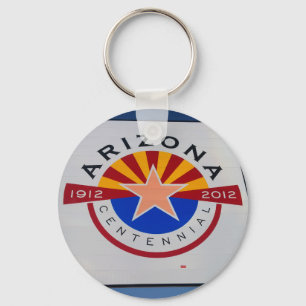 Arizona Centennial Sign Key Chain
