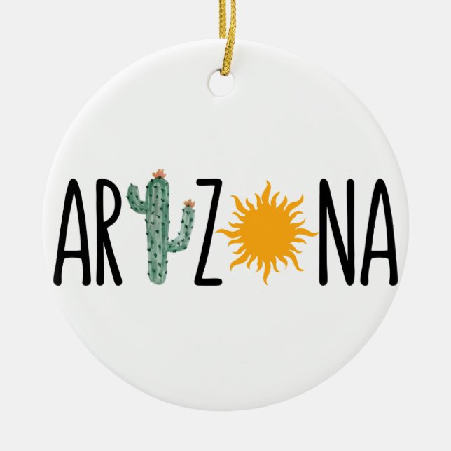 ARIZONA CERAMIC ORNAMENT (Front)