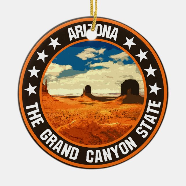 Arizona                                            ceramic ornament (Front)