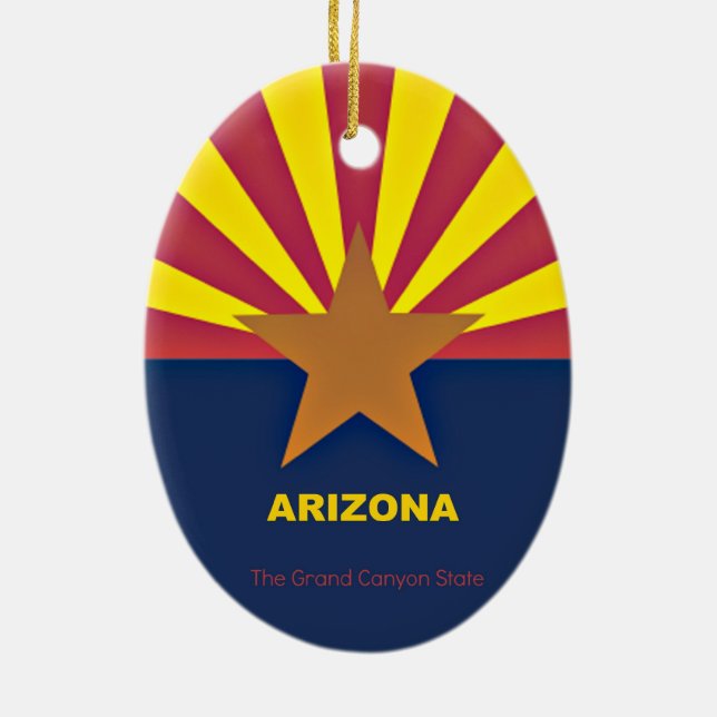 Arizona Ceramic Tree Decoration (Back)