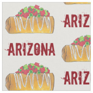 Arizona Chimichanga Foodie Phoenix AZ Tex Mex Food Fabric