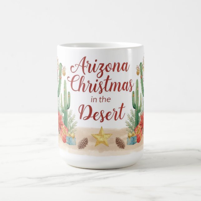Arizona Christmas In desert  Coffee Mug (Center)