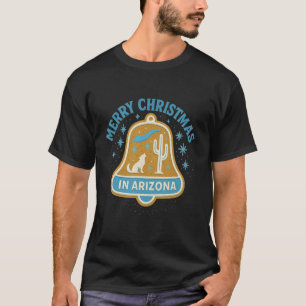 Arizona Christmas Shirt Gingerbread Bell Cactus Wo