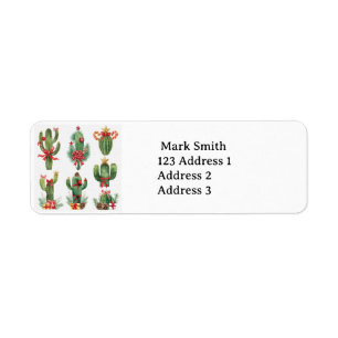 Arizona Christmas themed Return Address Label