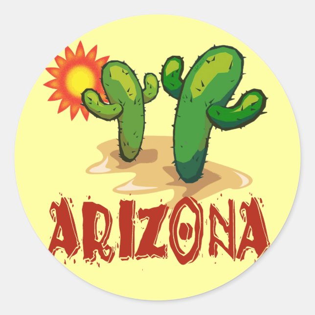 ARIZONA CLASSIC ROUND STICKER (Front)
