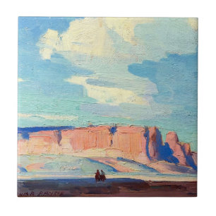 Arizona Clouds by Edgar Payne Ceramic Tile