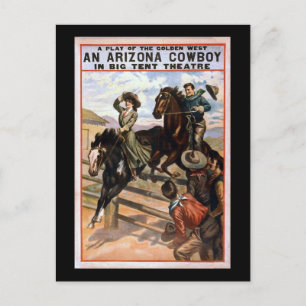 Arizona Cowboy in Big Tent Theatre Postcard