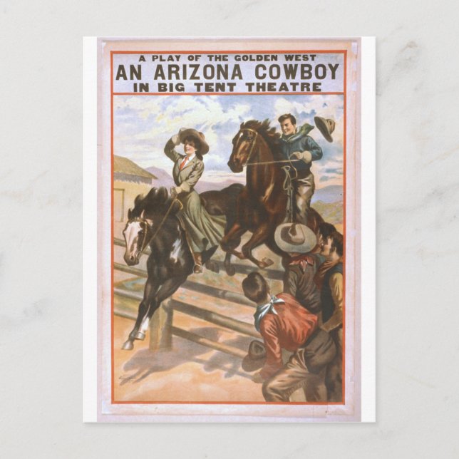 Arizona Cowboy Postcard (Front)