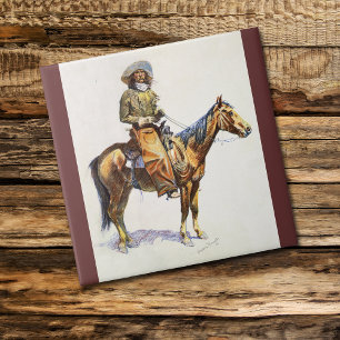 Arizona Cowboy Remington Tile