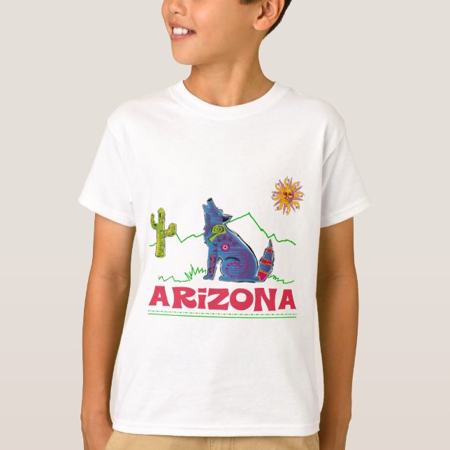 Arizona Coyote Howl T-Shirt (Front)