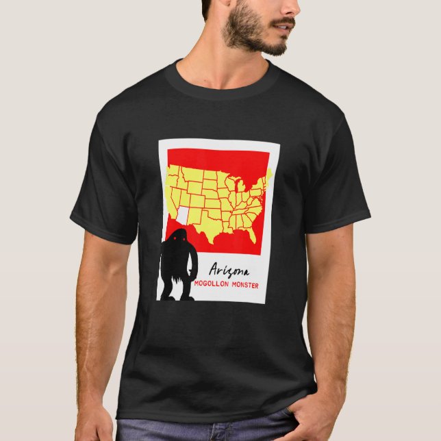 Arizona Cryptid Home Of The Mogollon Monster T-Shirt (Front)