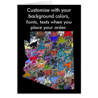 Arizona Customise colourful card how you like