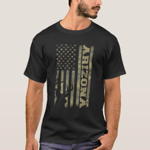Arizona Deer Hunter Vintage Deer Hunting Camo USA  T-Shirt