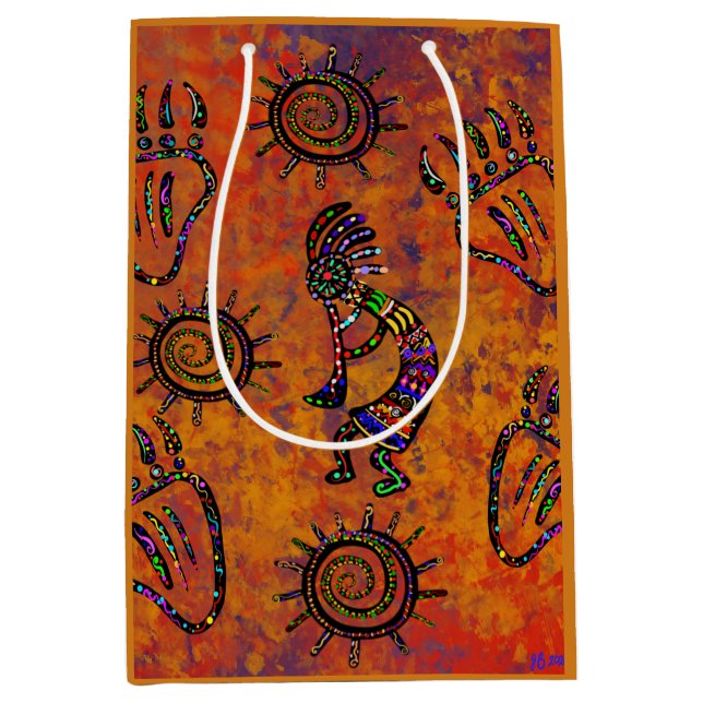 Arizona Desert Art Medium Gift Bag (Front)