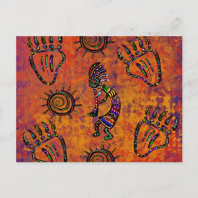 Arizona Desert Art Postcard (Front)