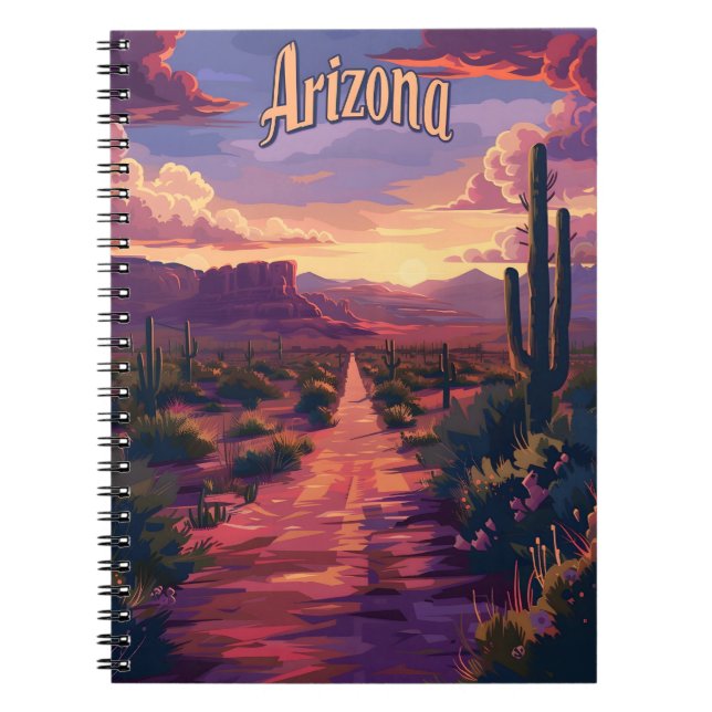 Arizona desert at night notebook (Front)