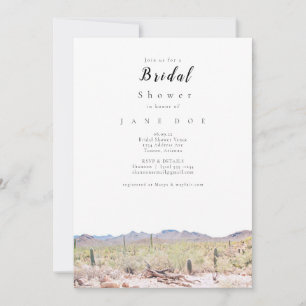 Arizona Desert Bridal Shower Invitation