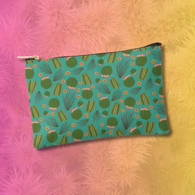 Arizona Desert Cactus and Ocotillo Pattern Accessory Pouch (Creator Uploaded)