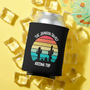 Arizona Desert Cactus Sunset Personalised Can Cooler