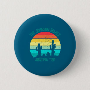 Arizona Desert Cactus Sunset Trip Kids  6 Cm Round Badge