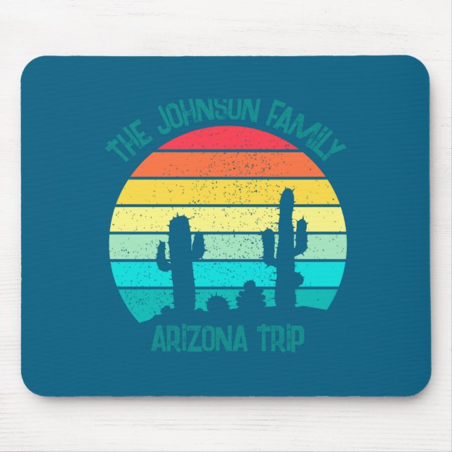 Arizona Desert Cactus Sunset Trip Kids  Mouse Pad (Front)