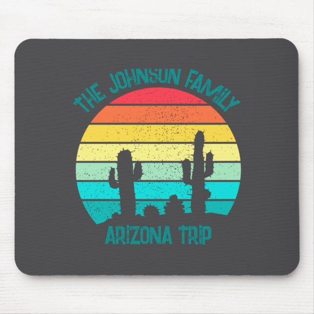Arizona Desert Cactus Sunset Trip Kids  Mouse Pad (Front)