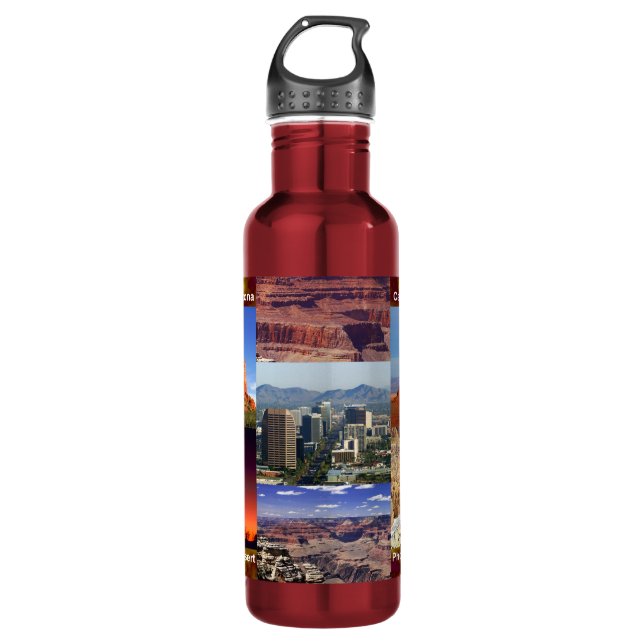 Arizona Desert Collage 710 Ml Water Bottle (Front)
