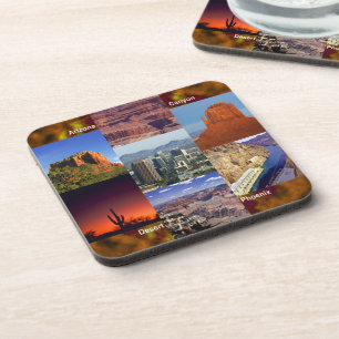 Arizona Desert Collage Coaster