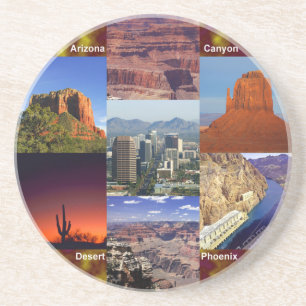 Arizona Desert Collage Coaster