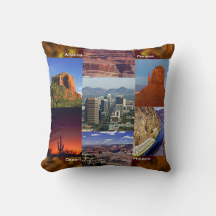 Arizona Desert Collage Cushion