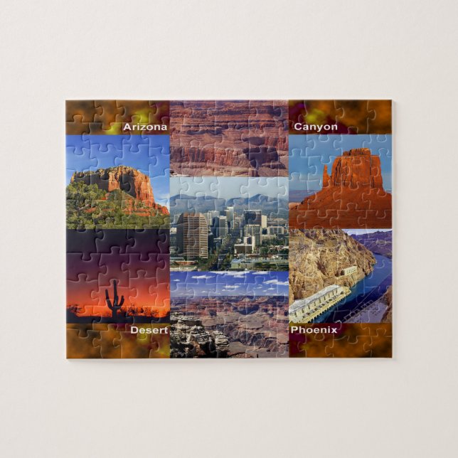 Arizona Desert Collage Jigsaw Puzzle (Horizontal)