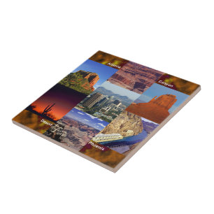 Arizona Desert Collage Tile