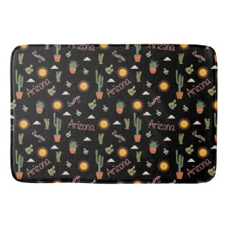 Arizona Desert Dreaming Cactus Sun Shower Curtain Bath Mat