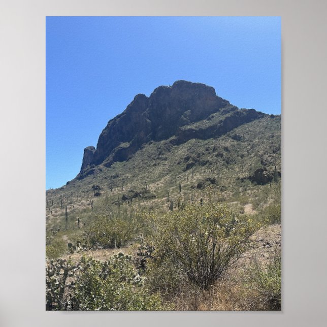 Arizona Desert Picacho Peak State Park Poster (Front)