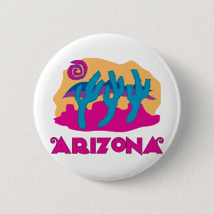 Arizona Desert Pink 6 Cm Round Badge