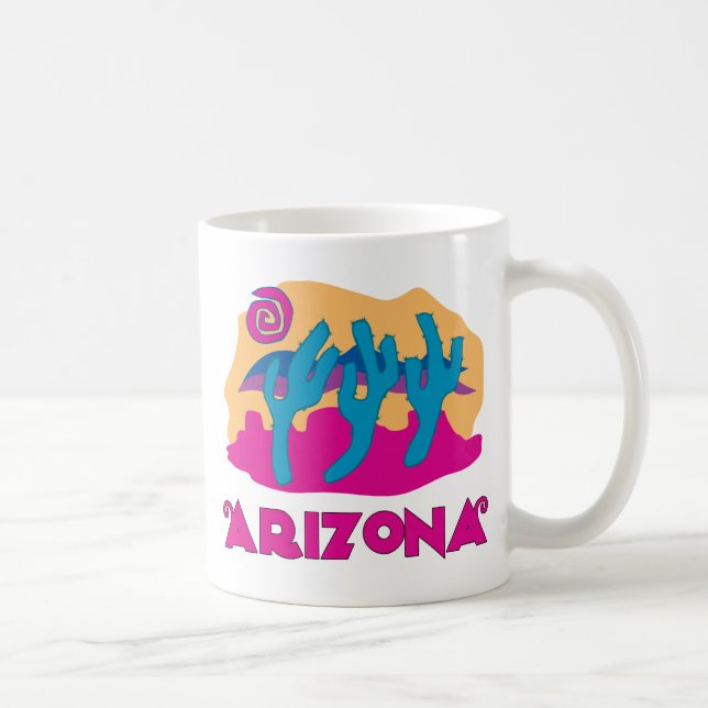 Arizona Desert Pink Coffee Mug (Right)