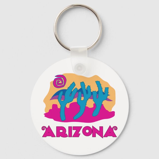 Arizona Desert Pink Key Ring (Front)