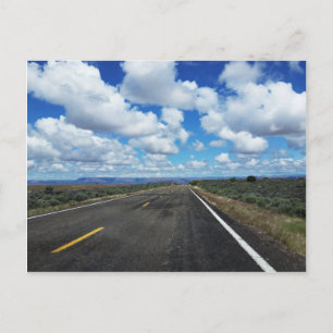 Arizona Desert Road in the southwestern U.S. Postcard