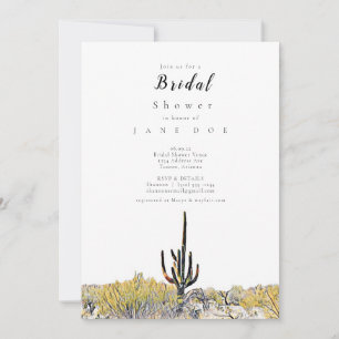 Arizona Desert Saguaro Bridal Shower Invitation
