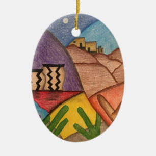 Arizona Desert Southwest Christmas Ornament