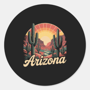 Arizona Desert Southwest Travel Adventure Vacation Classic Round Sticker