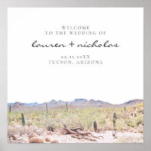 Arizona Desert Wedding Welcome Sign