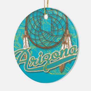 Arizona Dream Catcher Ceramic Tree Decoration