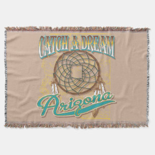 Arizona Dream Catcher Throw Blanket