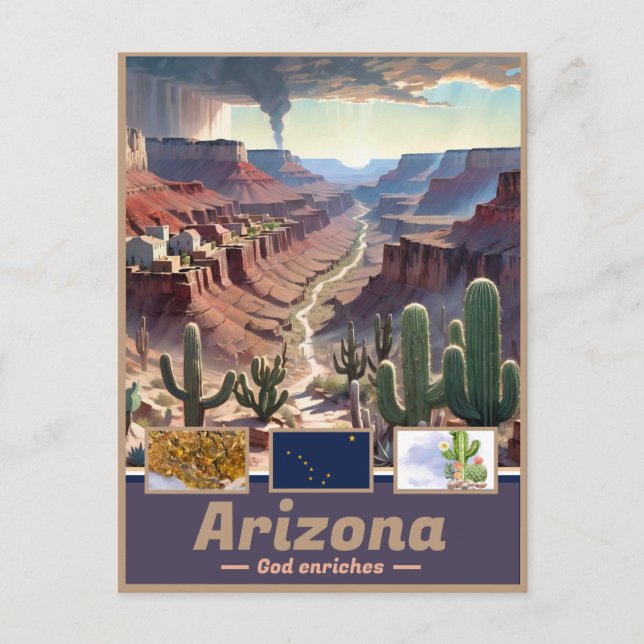 Arizona Dreamscape: Surreal State Postcard (Front)
