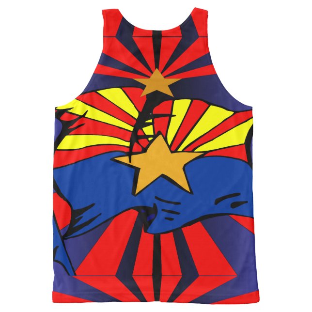 Arizona Flag All-Over Print Singlet (Back)