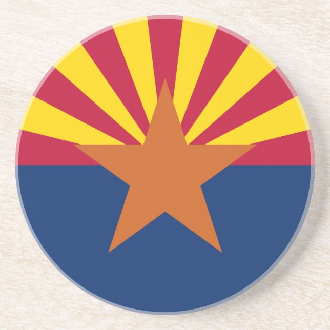 Arizona Flag, American The Copper State Coaster (Front)