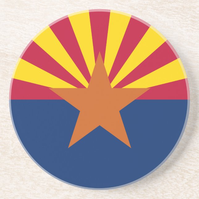 Arizona Flag, American The Copper State Coaster (Front)