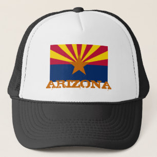 Arizona Flag & Arizona State USA fashion/sport fan Trucker Hat