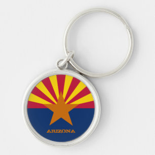 Arizona Flag & Arizona State USA travel/sport fans Key Ring